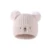 New Autumn Winter Hats For Children Toddler Kids Knitted Hat Soft Pom Pom Cartoon Bear Plush Hats For 1-5 Year Boys Girls Beanie 10