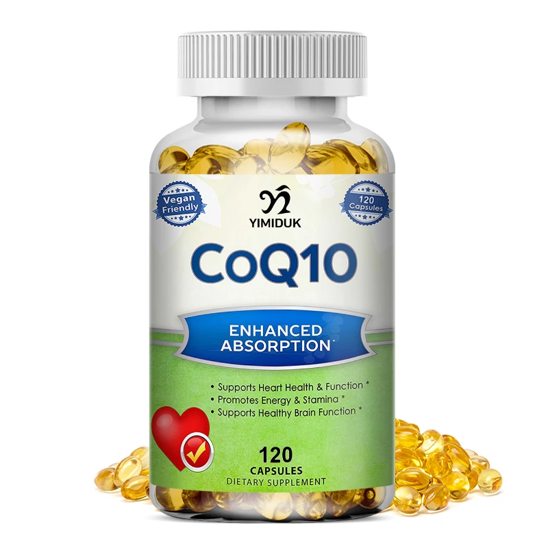 COQ10 Coenzyme Q10 Capsules Antioxidant Promotes Cardiovascular&Heart