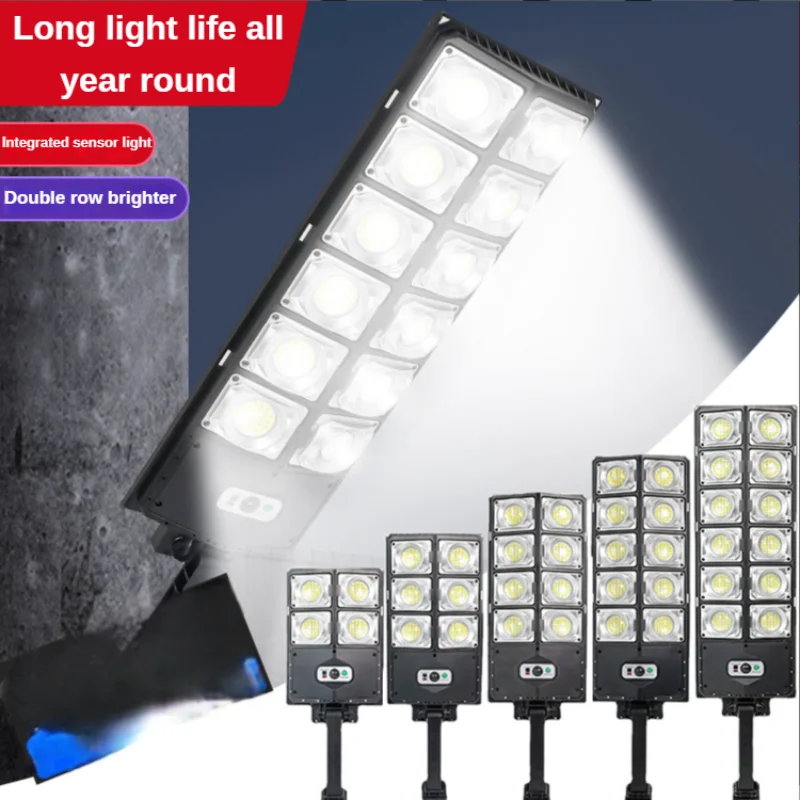 

Outdoor LED Solar Street Light Waterproof Street Landscape Balcony with Battery Panel Motion Sensor Wall Light Remote Control