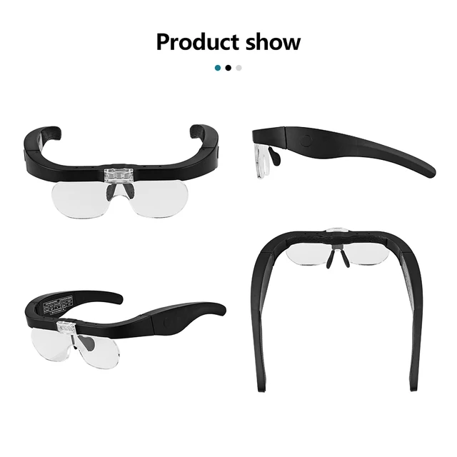 Lenti D'Ingrandimento A Clip Per Occhiali | Set 3 Lenti 1.5X-3.5X | Con Base Appoggio | Per Lettura, Riparazioni E Beauty