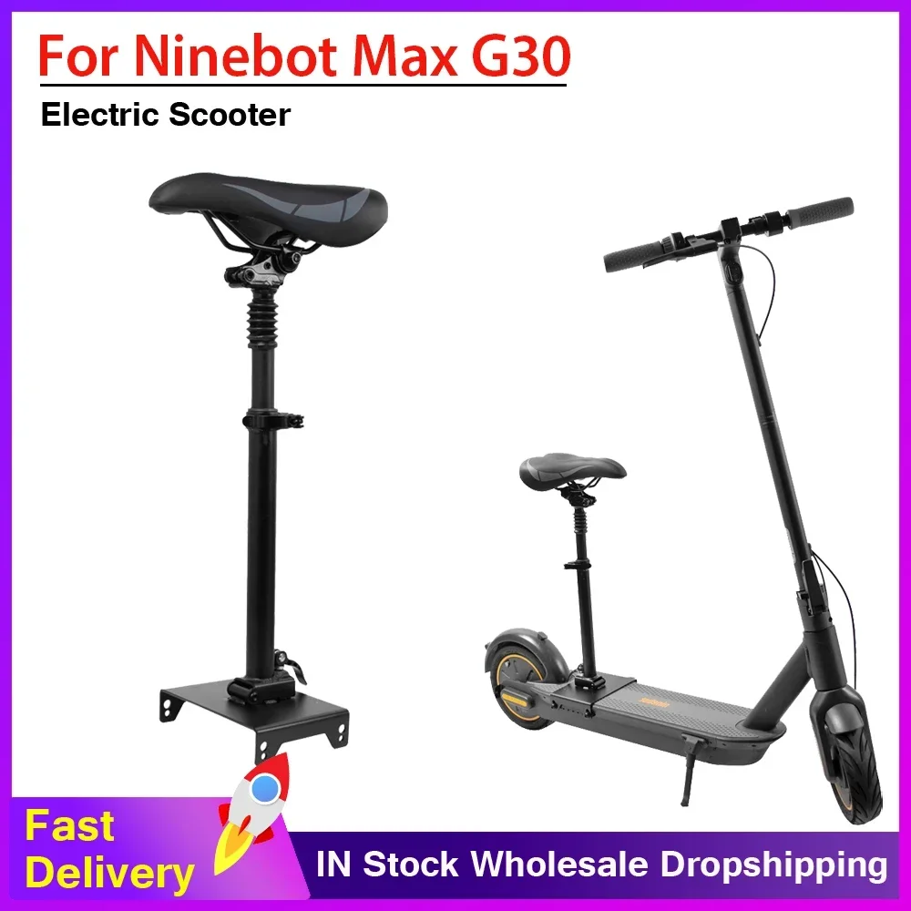 

Electric Scooter Saddle Foldable Absorbing Shock Seat Folding Chair For Segway Ninebot MAX G30 Height Adjustable Saddle Parts