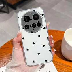 Floral Clear Silicone Anti-Drop Protective Smartphone Case for Xiaomi 15 Ultra (U771)