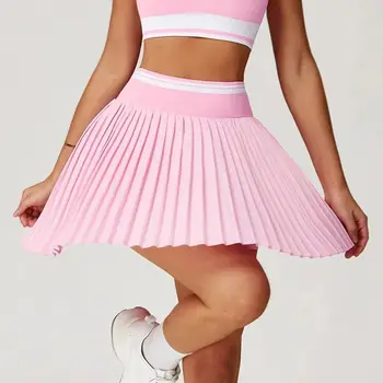 Women's Pleated Sports Skirts Dancing Golf Tennis Skirt for Women Gym Workout Push Up Fitness Shorts High Waist Running Skirts