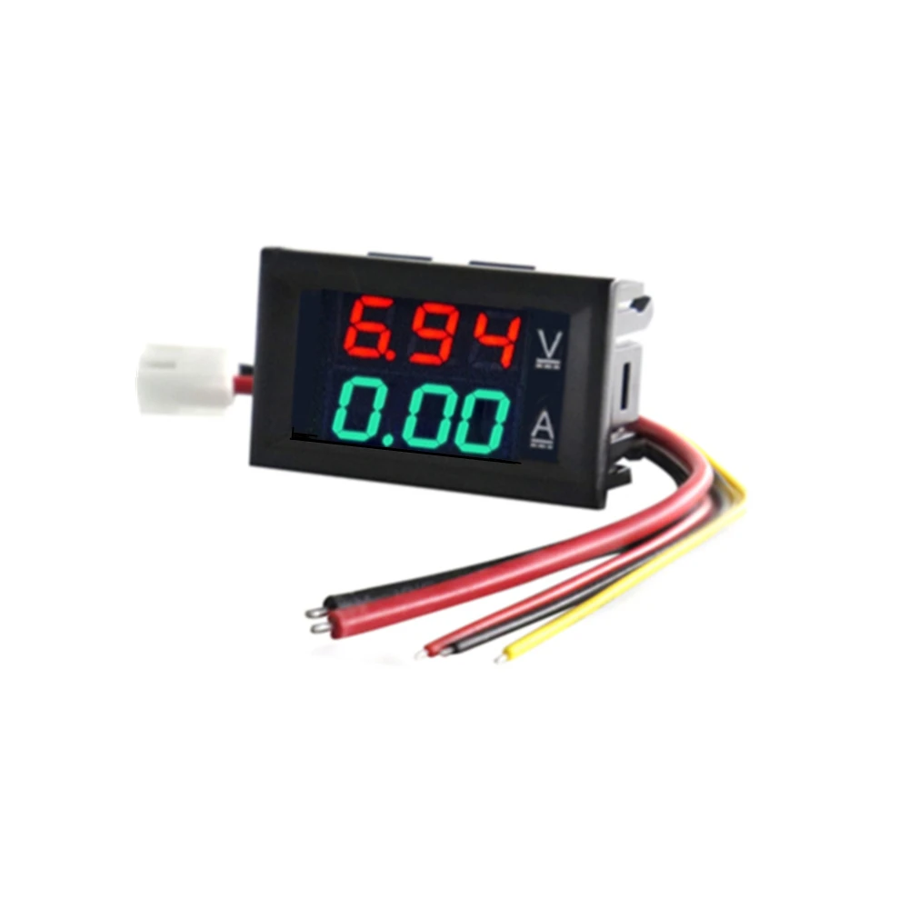 tailors tape measure High Quality DC 100V 10A Voltmeter Ammeter Blue + Red LED Amp Dual Digital Volt Meter Gauge inside caliper Measurement & Analysis Tools