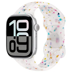 Premium Silicone Strap for Apple Watch - Versatile & Stylish Band for All Models (Transparent White)