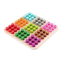 Wooden Sudoku Puzzles Board  Teaser Educational Mini for Activity 2