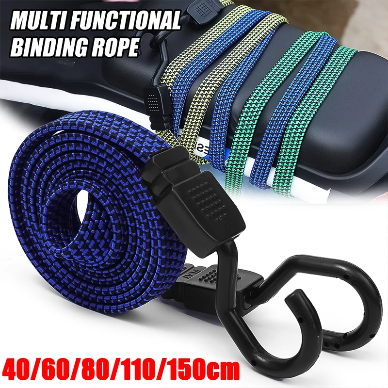 Elastic Bungee Straps with Hook for Motorcycle Bicycles Luggage