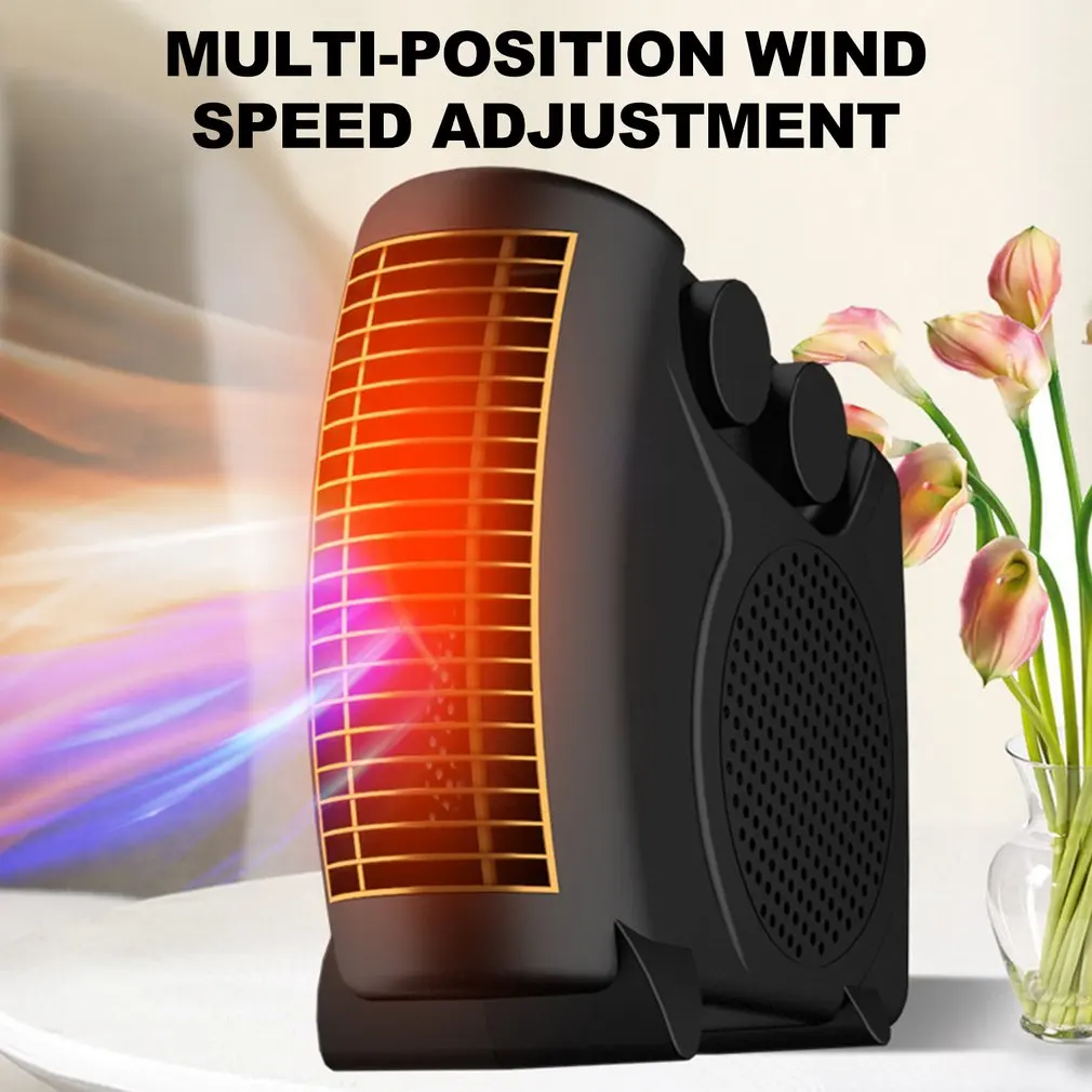 2022 Hot Fan Heater 600W Heat Wave Electric Ceramic Bathroom Heating Device  Energy Saving Quiet Bathroom Heaters for Home Winter