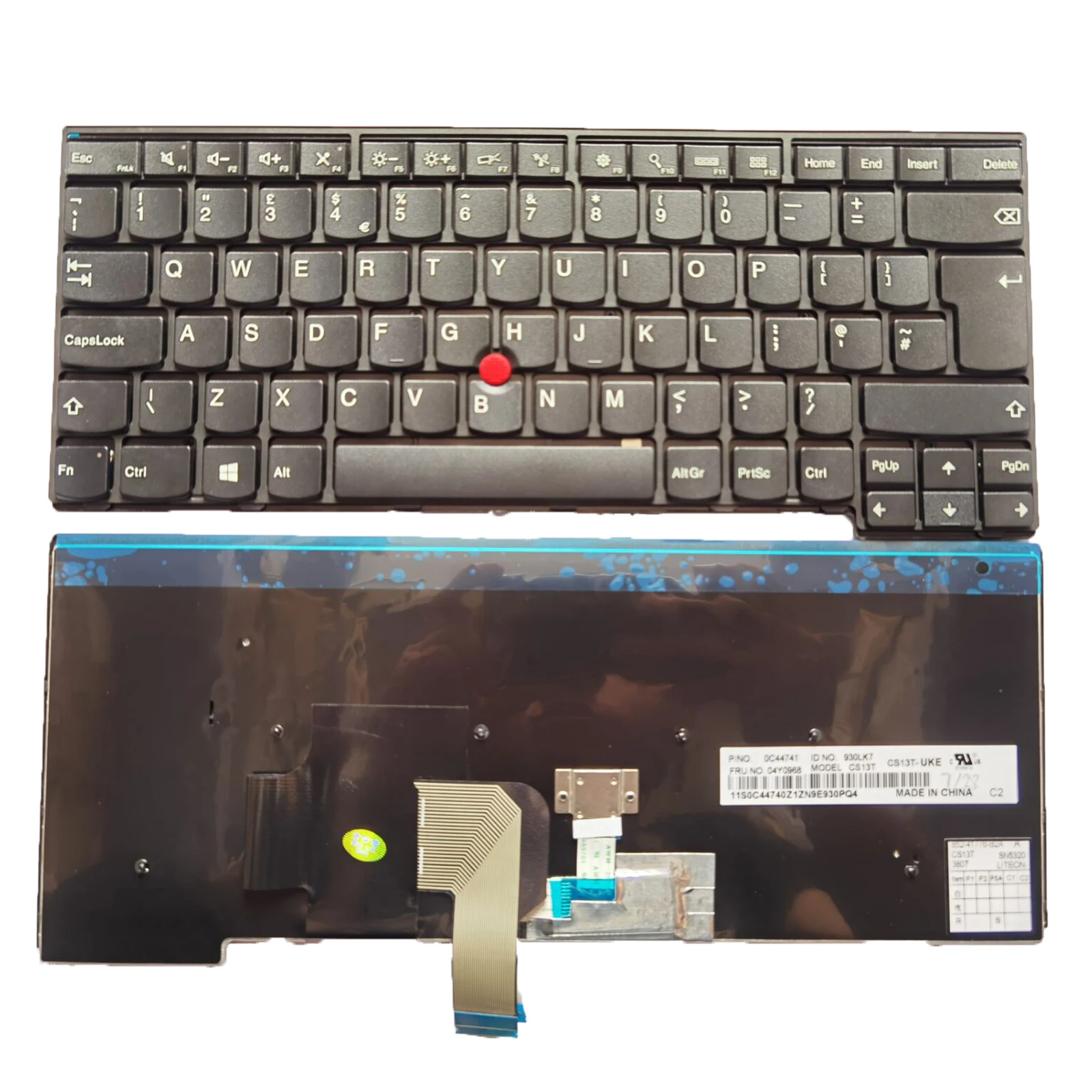 

UK New for lenovo IBM Thinkpad E431 T431 T440 T440P T450 L440 Keyboard Non-backlit