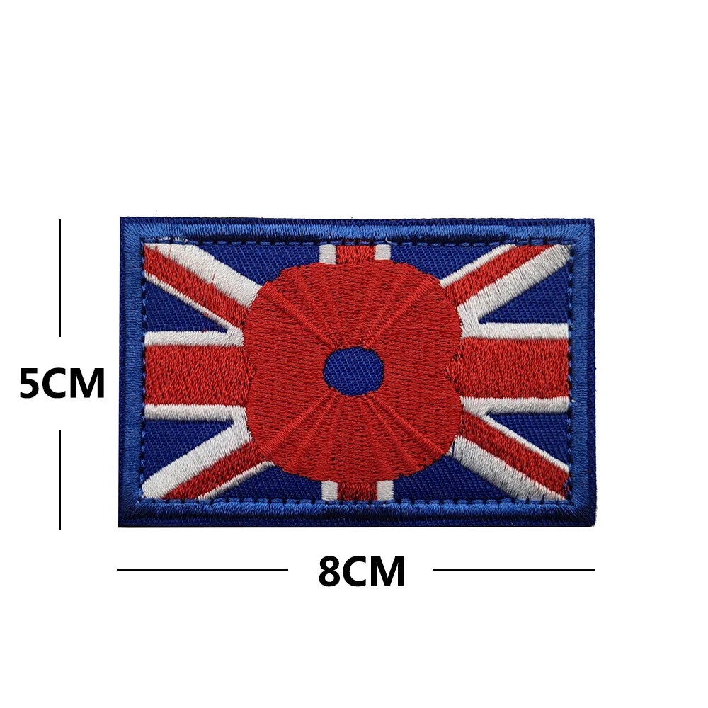 6PCS SAS British Flag Patches - UK Special Air Service Tactical Embroidered Patches