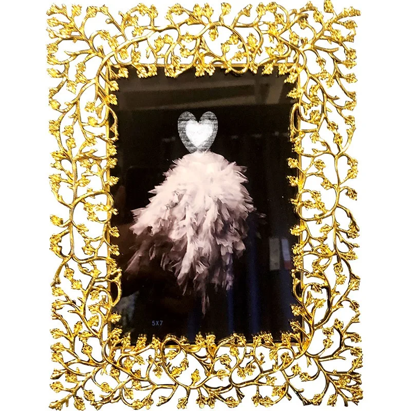 

Настольная декоративная фоторамка в европейском стиле креативная металлическая индивидуальная модель комната