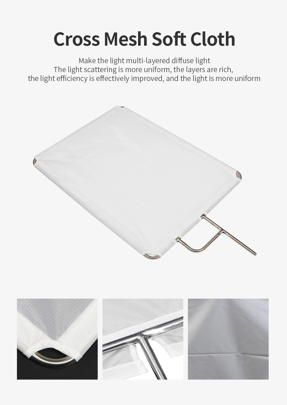 meking pro video studio painel de bandeira inoxidável refletor difusor frete grátis
