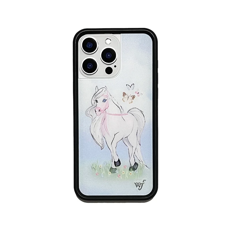 Wildflower 3D Floral Phone Case with Moon and Love Heart Design