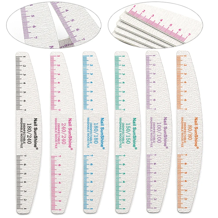 50 stücke Nagel feile Holz Schleif puffer Block Pediküre Maniküre UV Gel Nagellack Pro Nagel feilen künstliche Nagels pitzen Werkzeuge – Detail 5