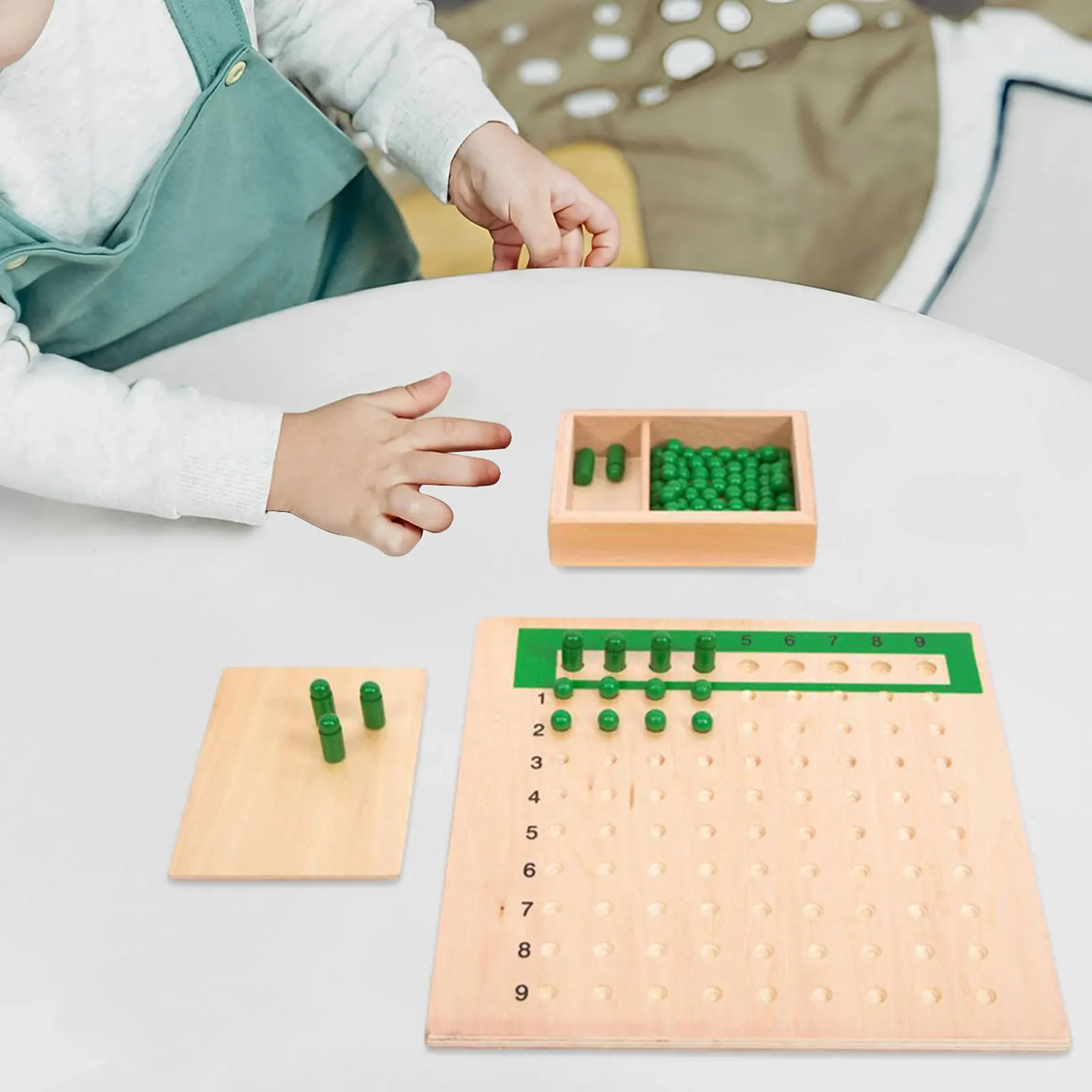 Montessori Math Boards Educational Toy Table Board Game Homeschool Preschool Wooden Math Learning Materials for Children Kids 3