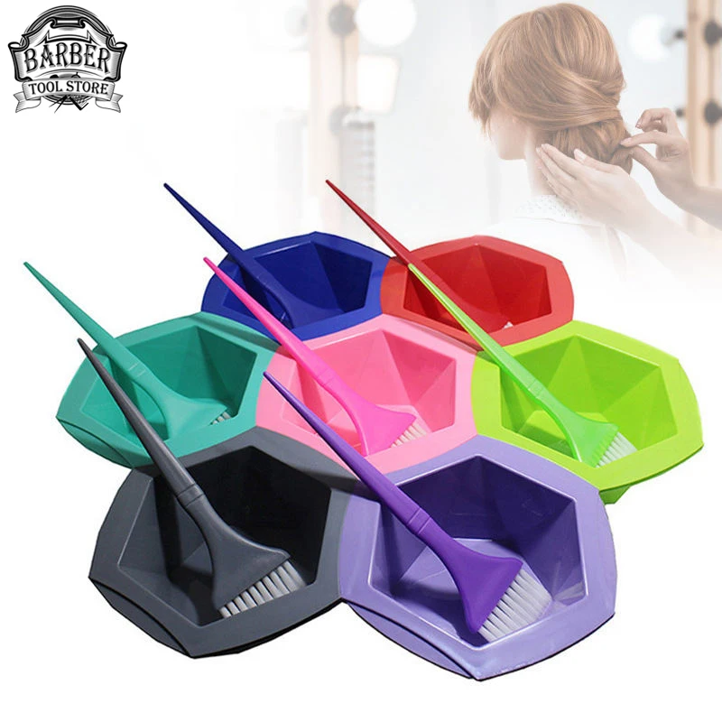 7 Piece Hair Color Bowl Set Salon Colour Set Hair Color Bowl Brush Professional Salon Hairdresser Tools картридж с краской pentel colour brush красный