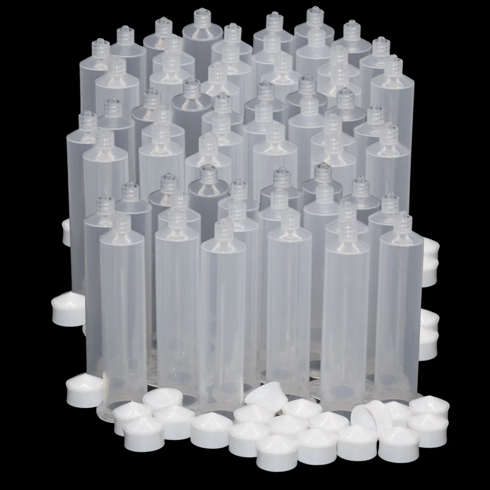 60pcs 30cc Dispensing Glue Syringe Barrel 30ml Glue Adhesives Dispenser Industrial Syringe Tube