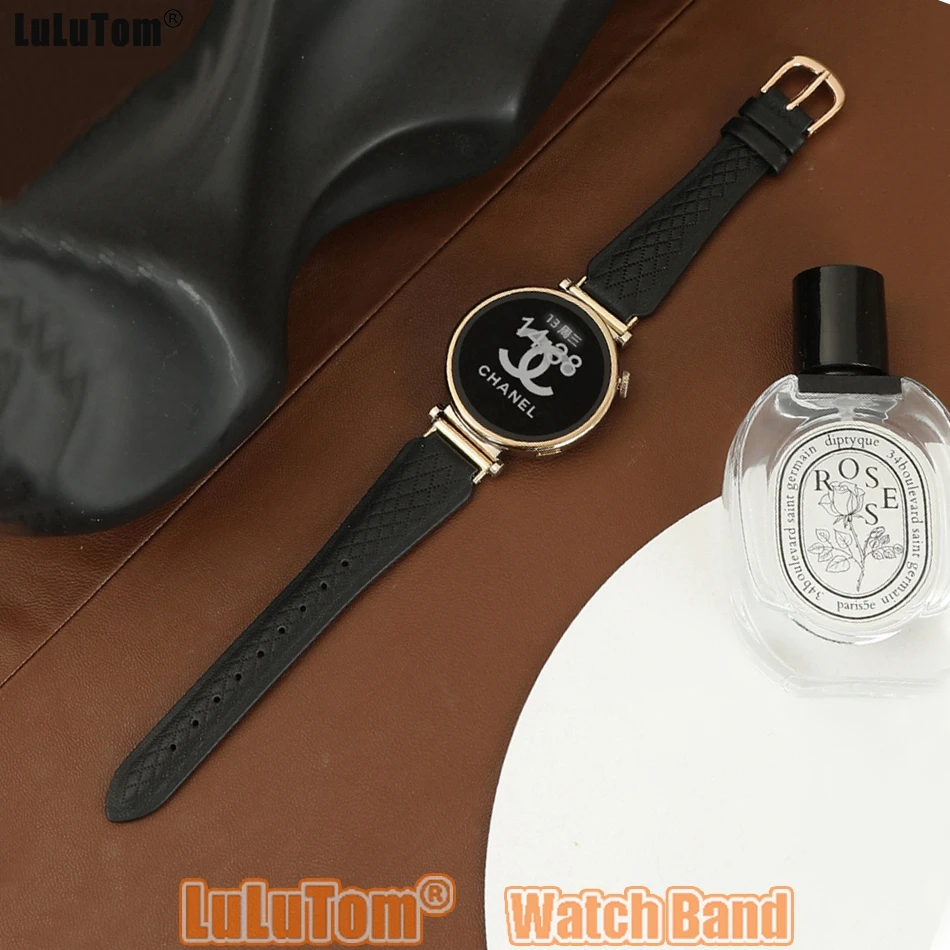 

Роскошный кожаный ремешок для Samsung Galaxy Watch 6 4 Classic 5 Pro Active 2 S3 46, женский браслет Huawei Watch GT 2 3 4, ремешок 22/20 мм