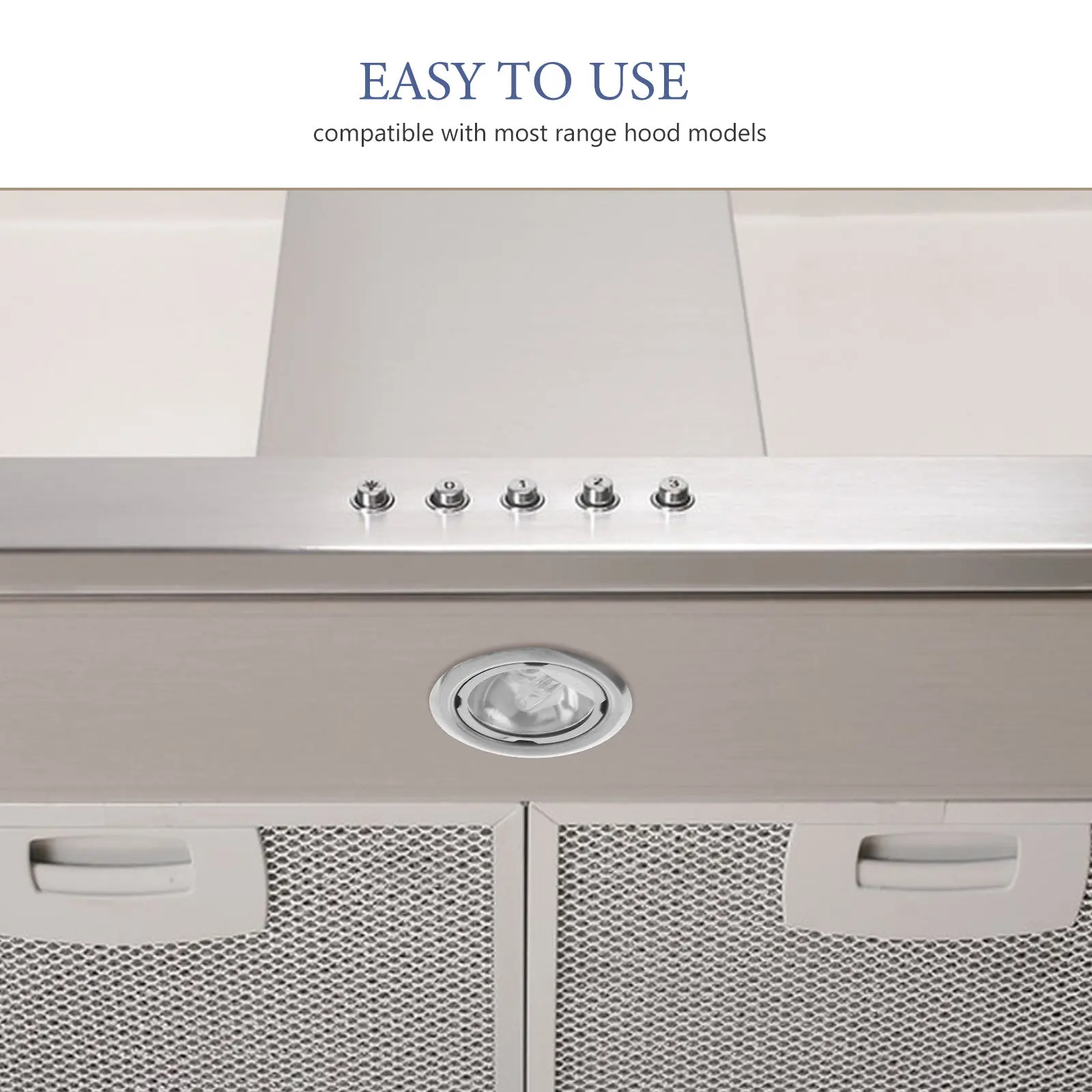 65mm 원형 LED 레인지 후드 전구 저전력 할로겐 매립형 퍽 스타일 조명 주방 스토브 오븐 조명 전구