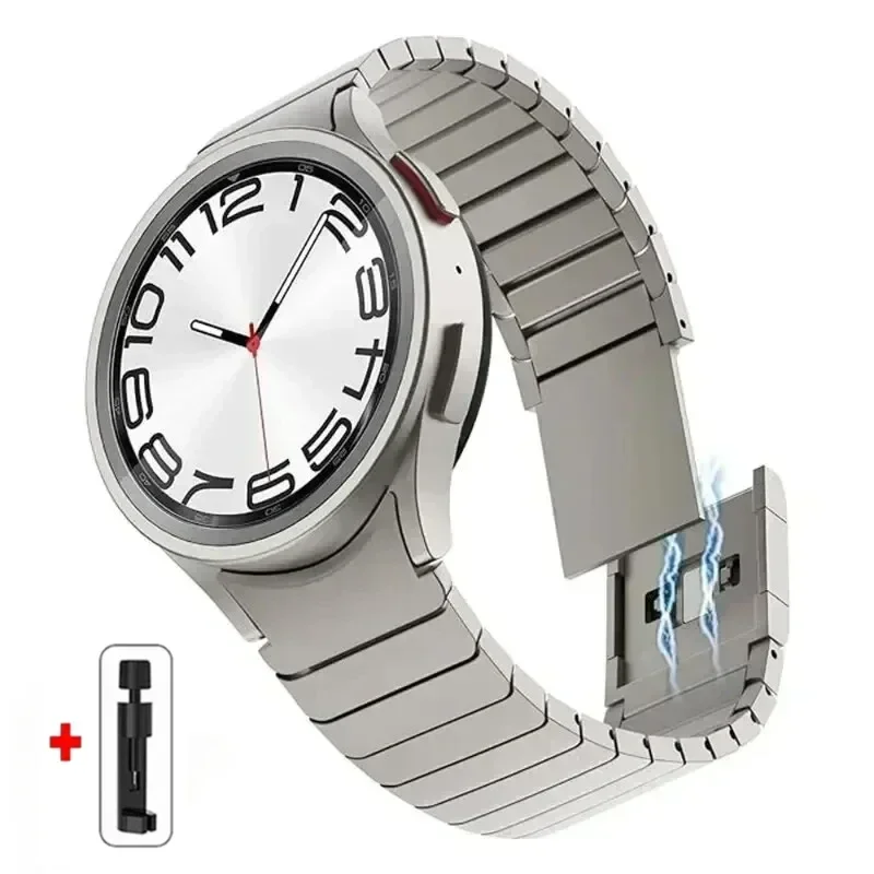 Luxury No-Gap Magnetic Titanium Color Bracelet Band