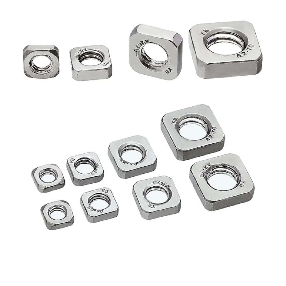 Square Thin Nuts 10-50pcs DIN562 THIN Nut M3 M4 M5 M6 M8 A2 STAINLESS STEEL SQUARE THIN NUTS