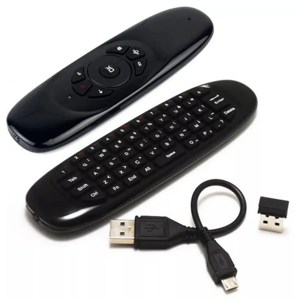 

C120 Fly Air Mouse Remote 2.4GHz Wireless Keyboard Connection G64 Rechargeable Keyboard Mouse For Android TV Box/PC