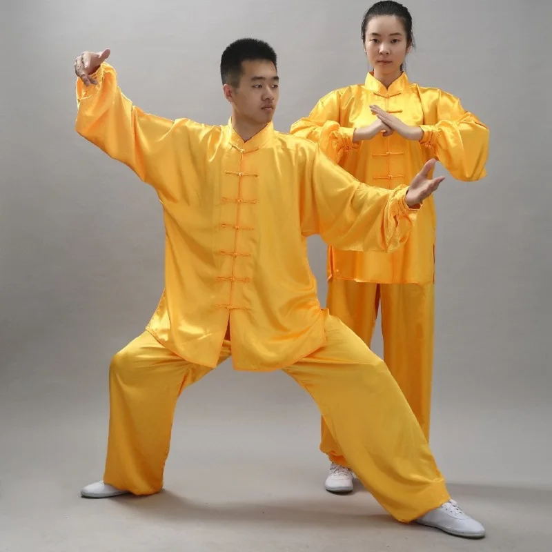 Chinese Kung Fu Costumes Wu Shu Clothing TaiChi Uniform Traditional China Suit  Long Sleeved Women Men KungFu Dress