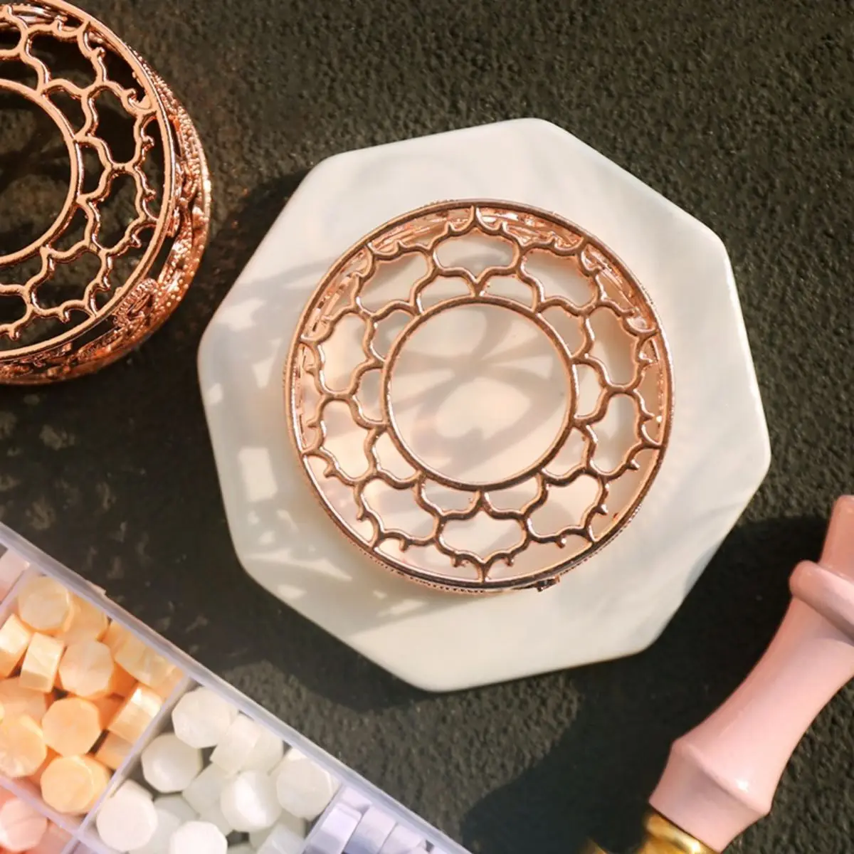 Retro Firework Furnace Birdcage embossment hollowwork seal alloy Fireproof washable gift good for delicate gold mini heating