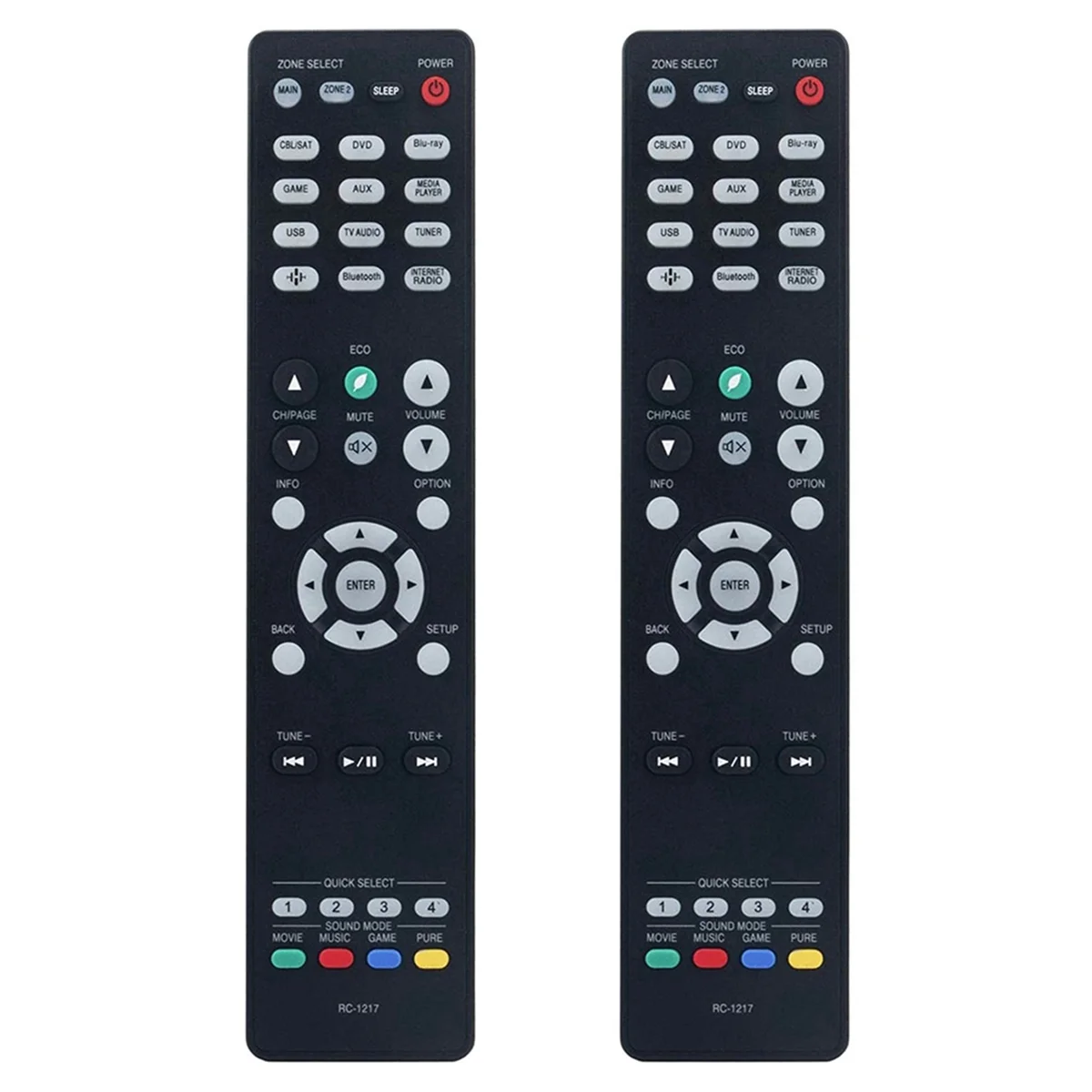2X Rc-1217 Telecomando Sostituire Per Ricevitore Av Denon 30701024500Ad Avr-X1500H Avr-S750H Avr-X1400H Avr-X1600H