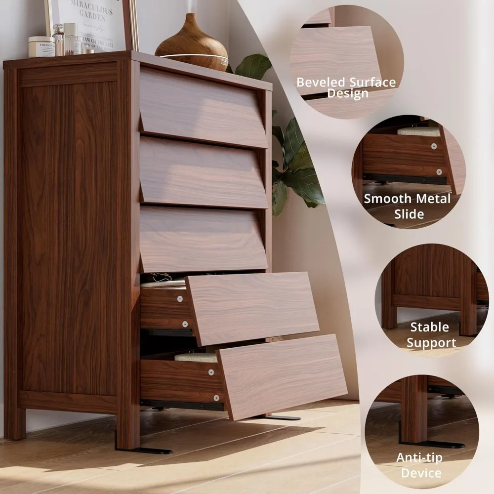 Modern 5-Drawer Dresser 3