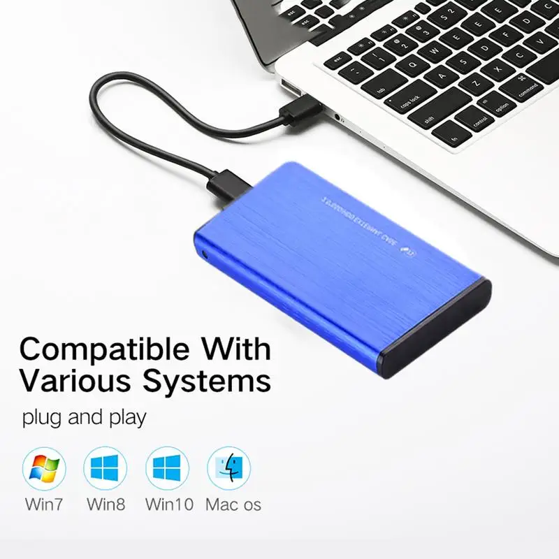 

Aluminum Alloy 25 inch USB3.0 SSD HDD Box SATA3.0 External Hard Disk Case Drive Enclosure Supports Up To 3TB UASP Protocol