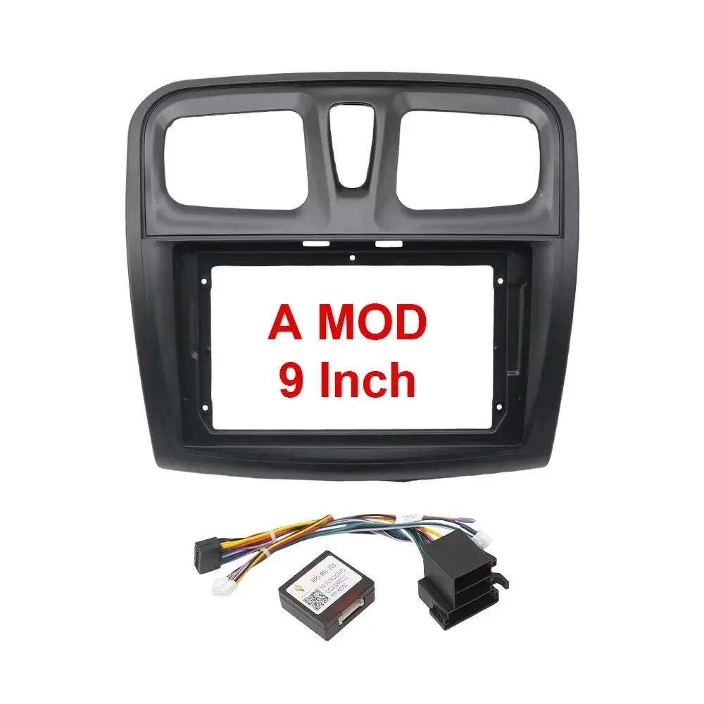 Radio Installation Frame 9 Inch 10 Inch Car Frame Fascia Adapter Android Radio Dash Fitting Panel Kit for Renault Logan Sandero Duster Symbol 2012-