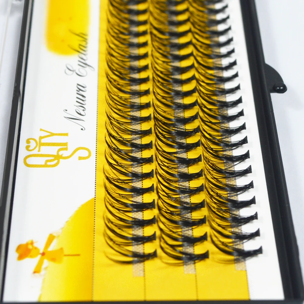 Eyelash Extensions Fake Eyelashes Eyelash Extension Eyelash Extension Lashes False Eyelashes QSTY 0.07C 20D Professional Individual Eyelash Extension Natural Long Black Effect Makeup False Cluster Eyelashes Soft Cilia