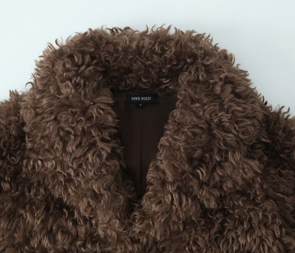 Frauen Winter Faux Pelz Jacke Mode Frau Schlank Solide Braun Seite Taschen Revers Langen Ärmeln Casual Lose Warme Mantel Mujer – Detail 4