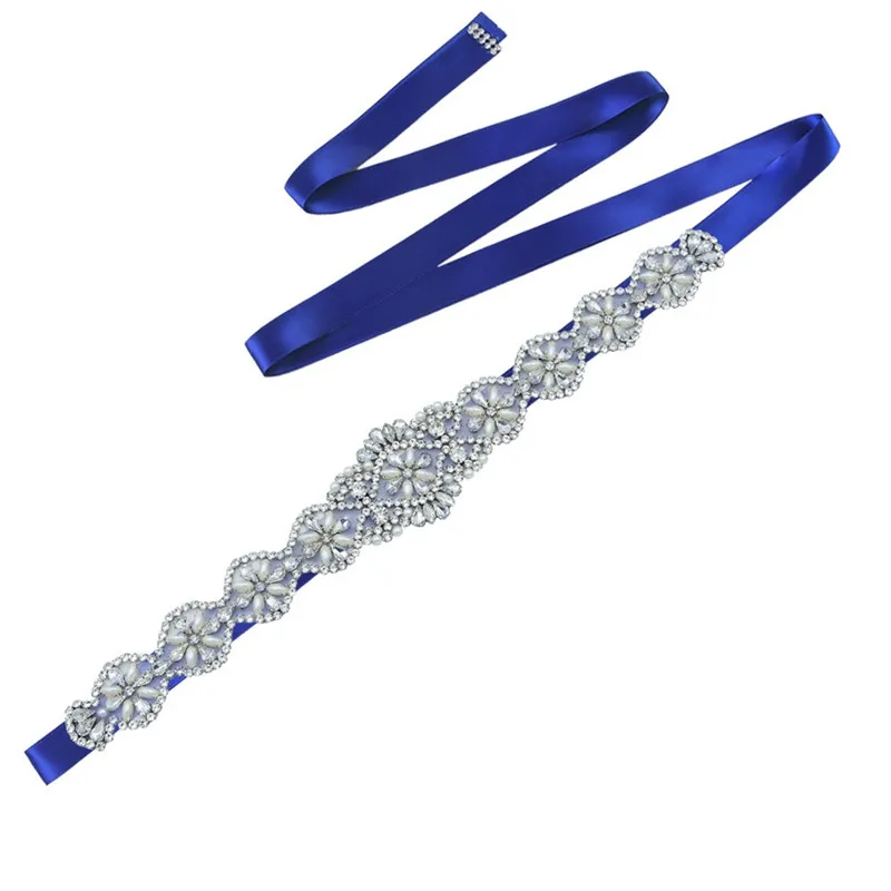Nuziale cintura, cintura in nastro di raso, cristallo & cintura di perline, Weddng cintura-Vintage diamante - Italia