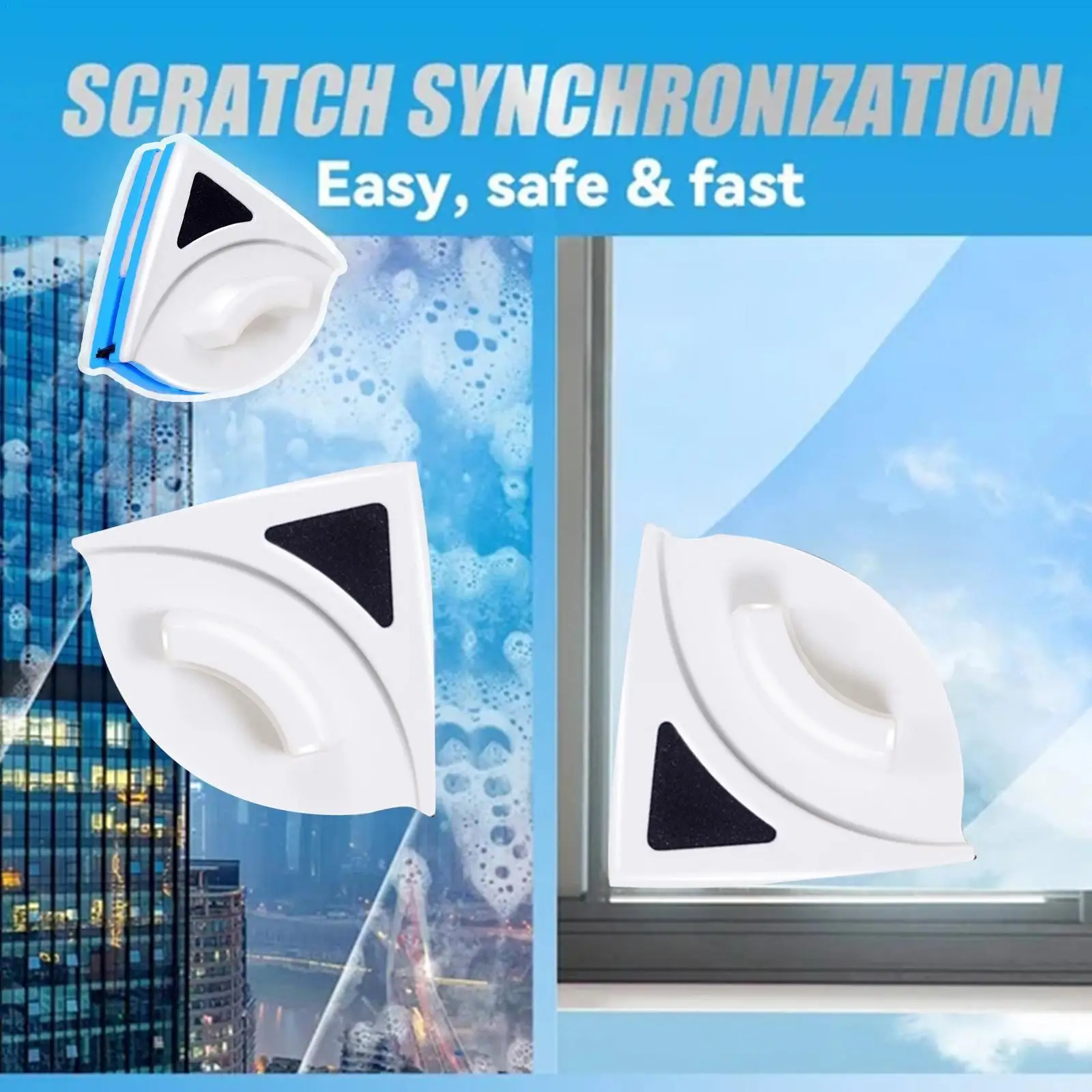 Double Sided Magnetic Window Glass Cleaner Magnets 3-8mm Cleaning Surface Brush Tools Thickness Wizard Wiper Home K2Q8