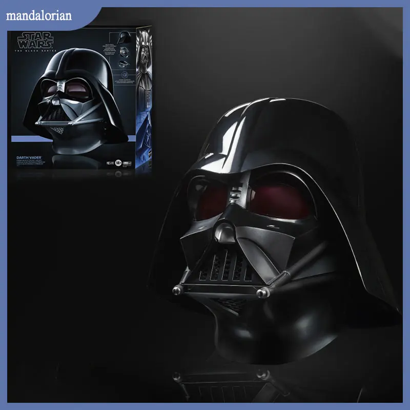 1:1 Star Wars Mandalorian Darth Vader Casco The Black Series Premium Electronic Helmet Obiwan Kenobi Cosplay Giocattoli Da Collezione