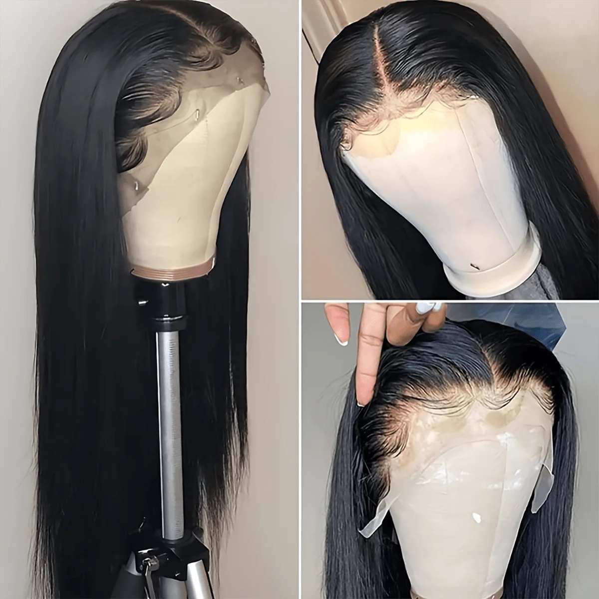 30 32 34 Inch Bone Straight 13x4 13x6 HD Transparent Lace Front Wigs For Women 200% 5x5 Glueless Wigs Human Hair Ready To Wear