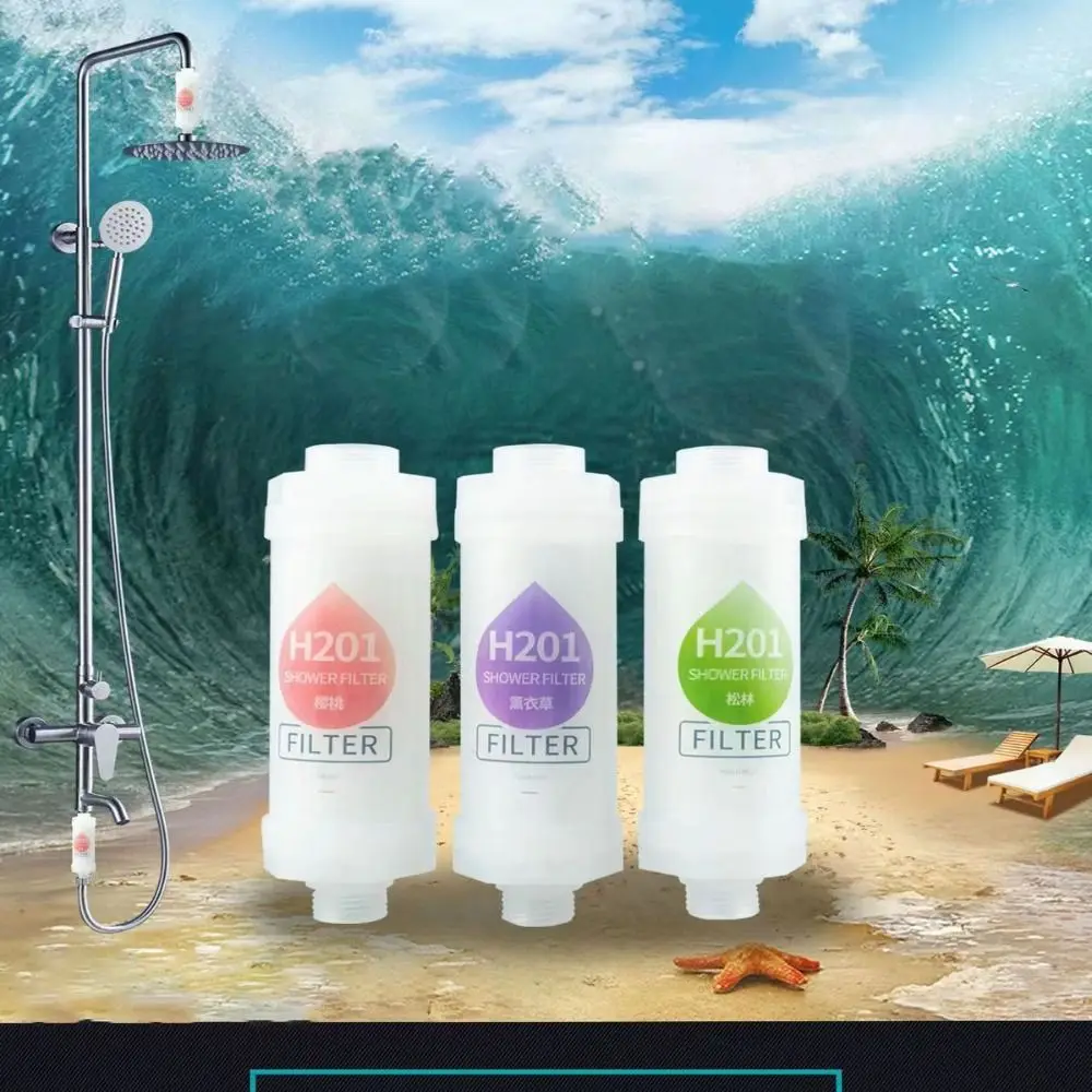 Dechlorination Shower Head Filter Rose Lavender Anti-scaling Shower Scented filter impurities Water Softener 3
