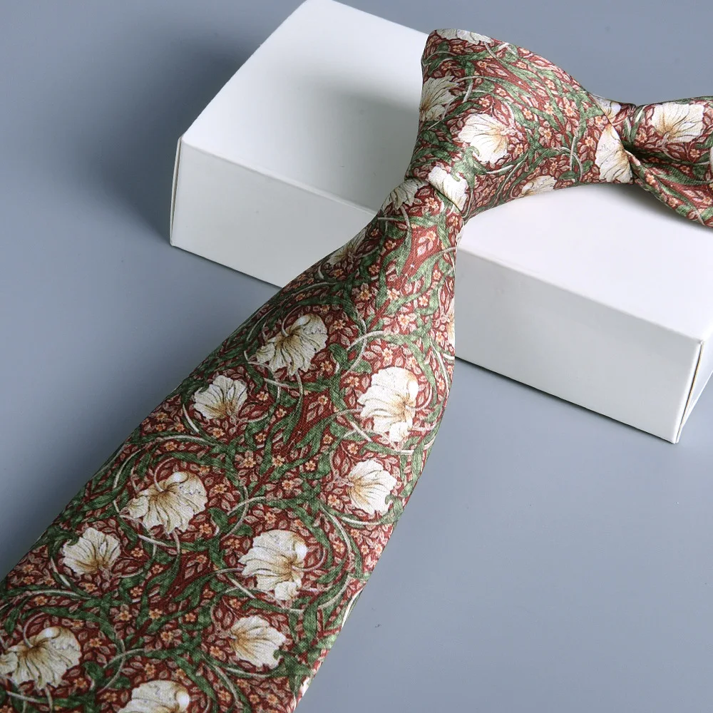 8CM New Ties For Men Luxury Necktie Kravaty Corbatas De Hombres Printed Tie Decorative Pattern Cravat