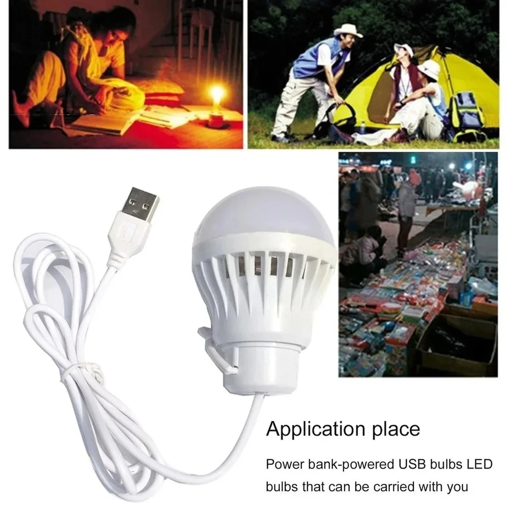 1 x LED Camping Light USB Powered LED Waterproof Tent Light for Hurricane, Emergency, Survival Kit, Hiking, Fishing, Camping