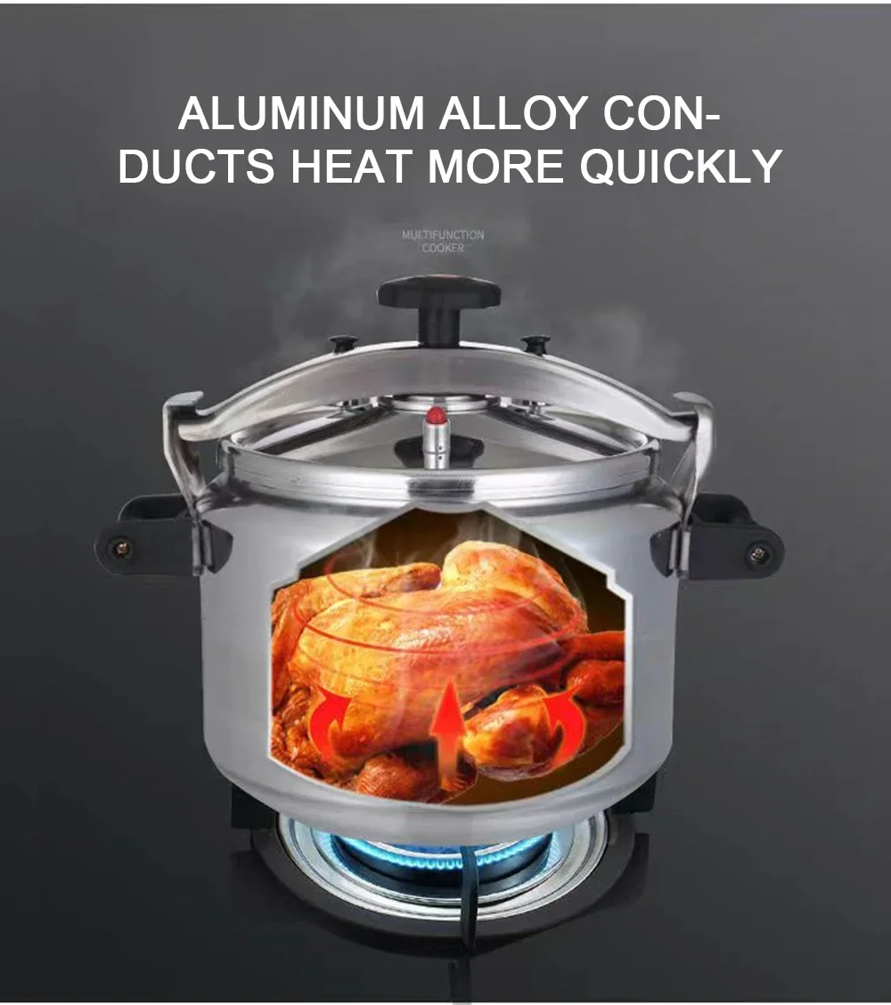 قدر الضغط التجاري ذو السعة الكبيرة، وعاء الحساء، أ...