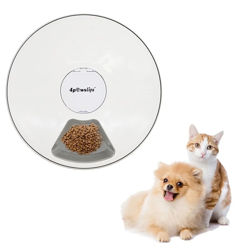 Automatic Pet Feeder Timing Feeder 24h Timer 6 Grids For Dog Cat Rabbit Puppy Totoro Small Animals Pet Supplies