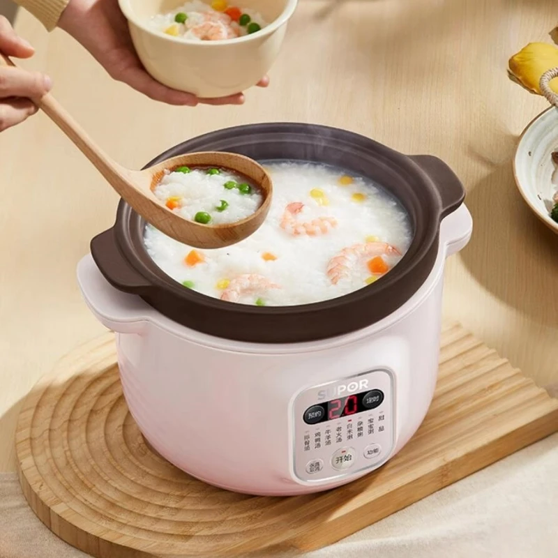 SUPOR 220V Slow Cooker Electric Casserole 2L Bird's Nest Stewpot Baby Supplement Cooking Pot Multifunctional Electric Stewpot 5