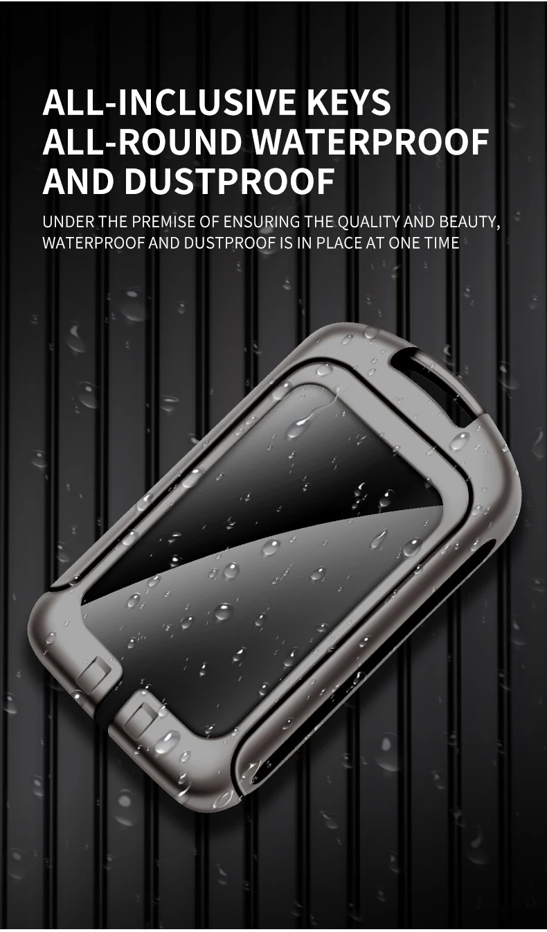 Custodia per chiave intelligente per auto in pelle metallica per Volvo XC40 XC60 XC90 S60 S90 V90 T5 T6 T8 custodia protettiva accessori per borsa Fob - S0edec2a722e140eda0d1139948cec359Q