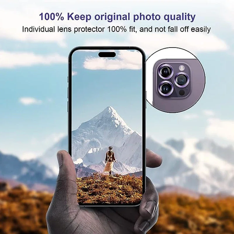 Triple Pack Camera Lens Protector with Enhanced Back Camera Protection Film