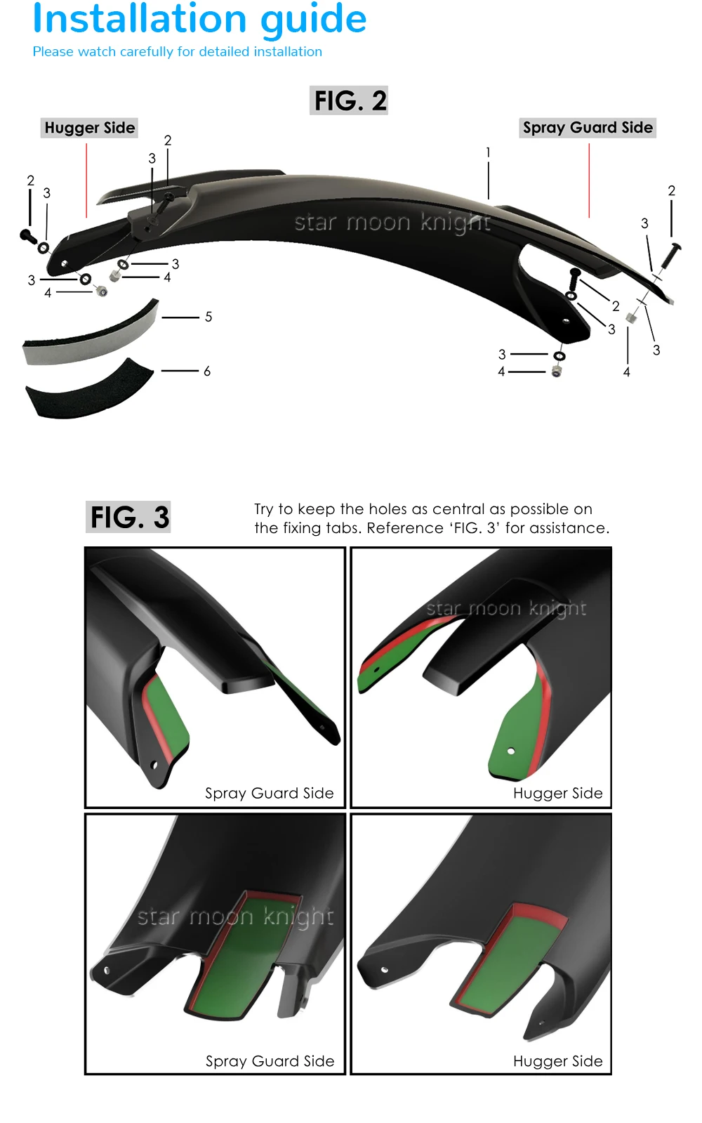 For Trident 660 2021-2024 Rear Wheel Fender Splash Guard Extended