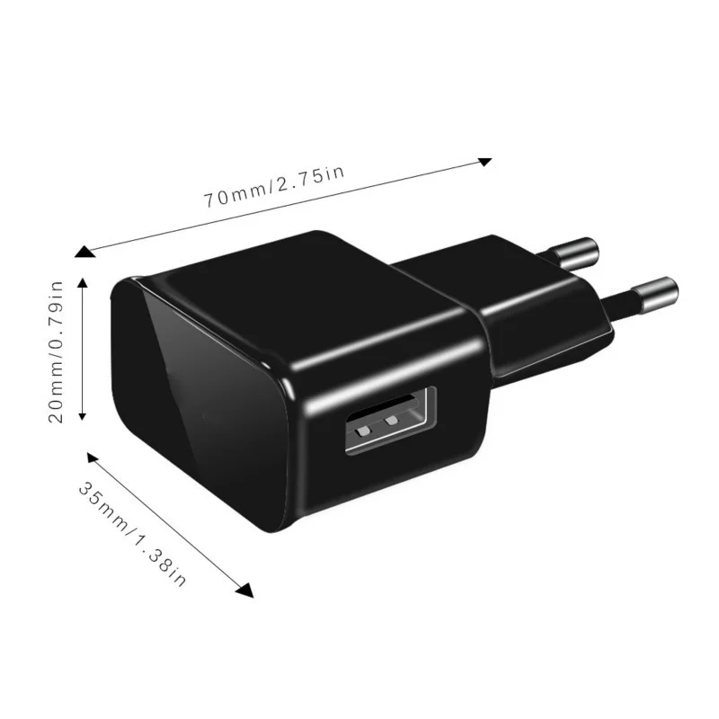 10 pièces/lot Adaptateur de chargeur USB mural de voyage 5V 2A avec prise EU pour Samsung S5 S4 S6 Note 3 2, pour iPhone 7 6 5, HTC, Huawei, Xiaomi