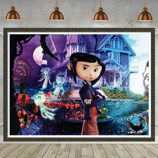 Diamond Painting Geek - Omg Coraline is done! She is even better than I  hoped for a 30x40 round. 😱🥰💎💕 - - #coraline #diamondpaintingprogress  #alldone #diamondpainting #diamondpainter #diamondpaintersoftheworld  #diamondpaintersofinstagram