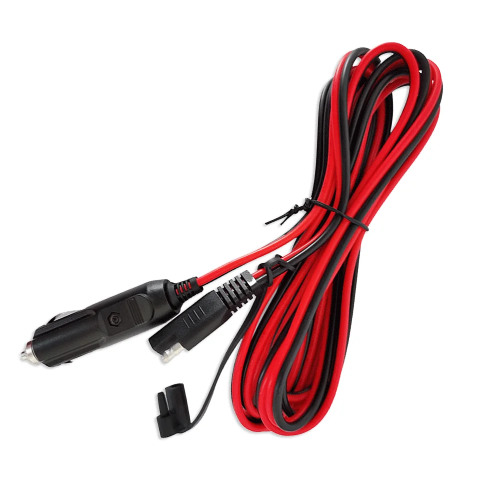 200cm Sae Plug to Cigarette Lighter Male Extension Cord 12V Car Power Cord Outdoor Portable Solar Generator Extension 18awg,extension cable,cigarette lighter adapter cable